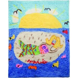 Mermaid Soft Fleece Baby Blanket NEW 30x40" - A4989